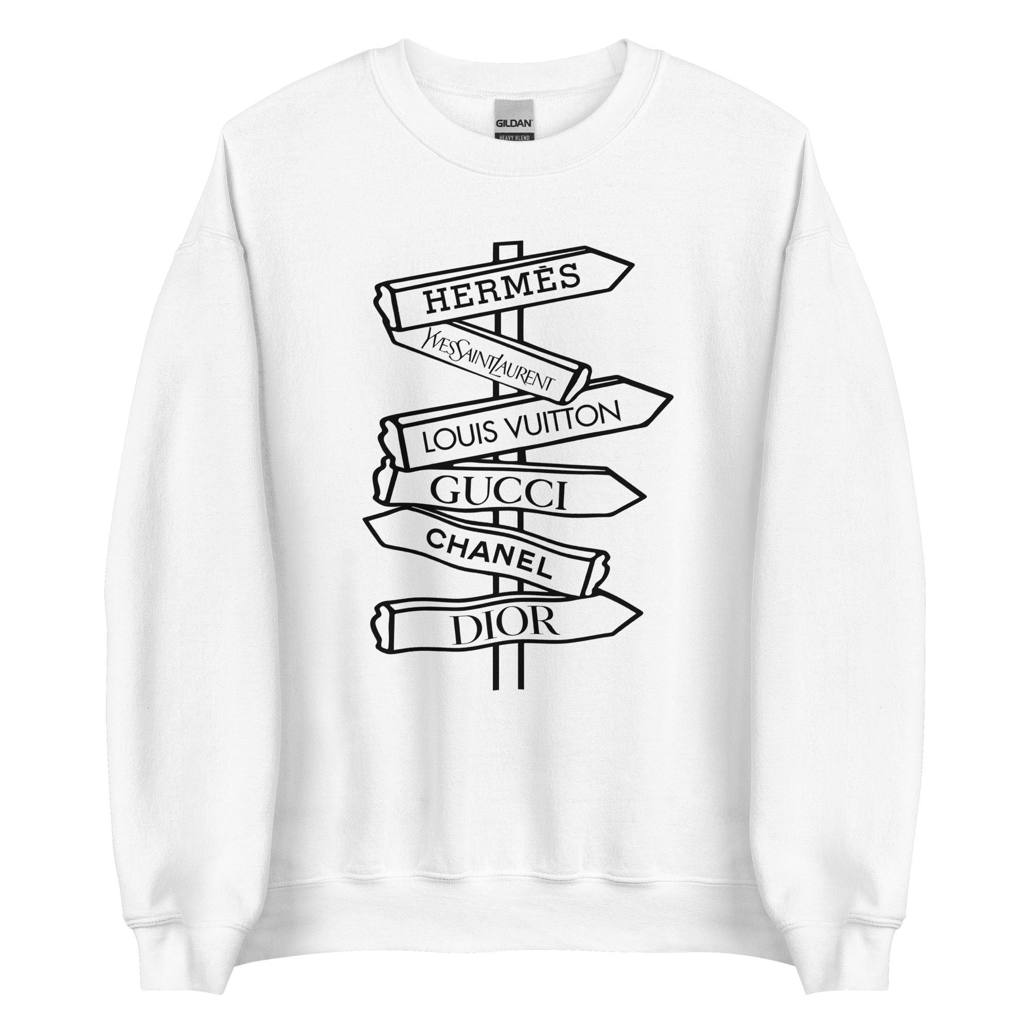 Designer Street Sign Sweatshirt