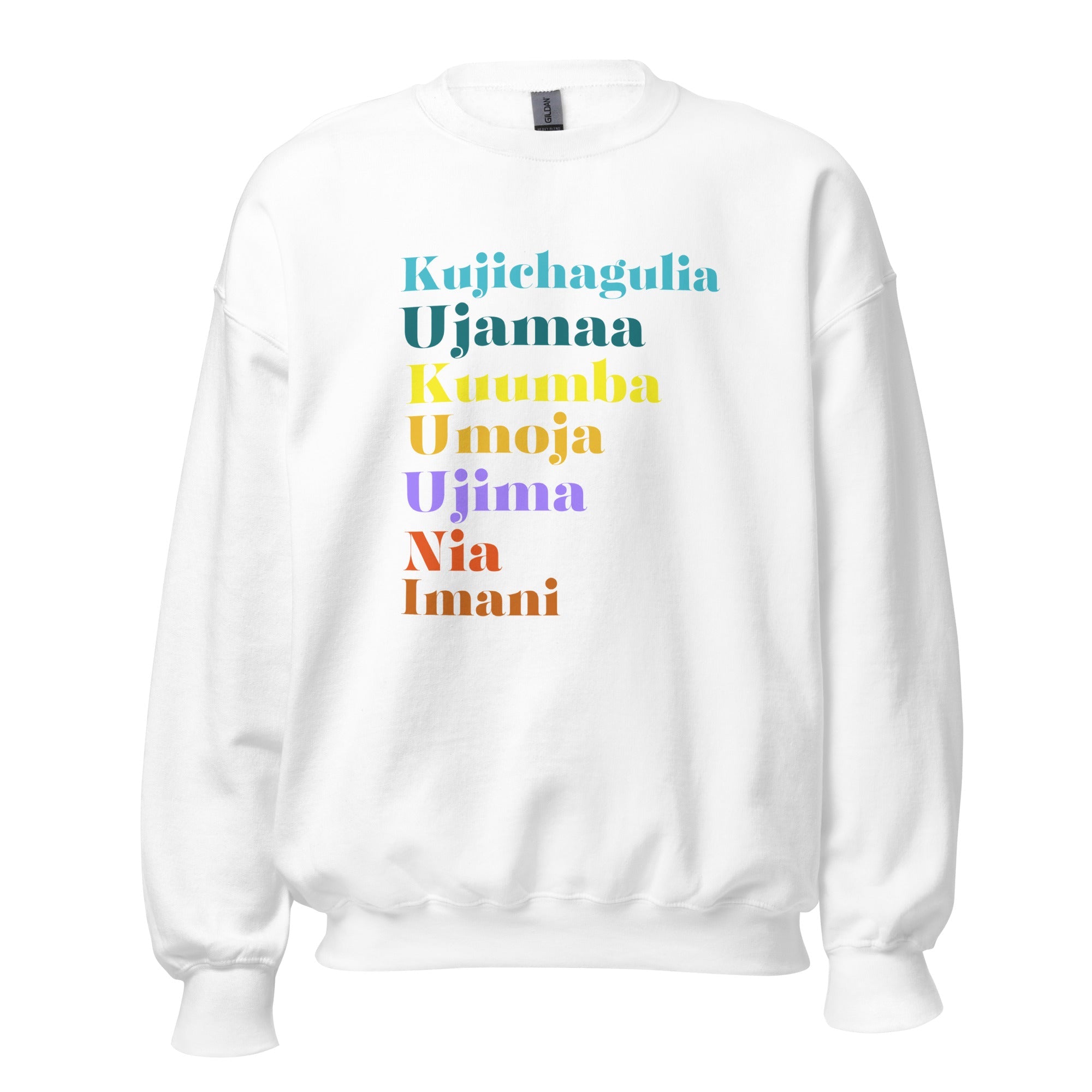 Kwanzaa sweatshirt, gift idea for Kwanzaa, African attire, black Christmas tee, 7 principles of kwanzaa, Afrocentric, ethnic history sweater