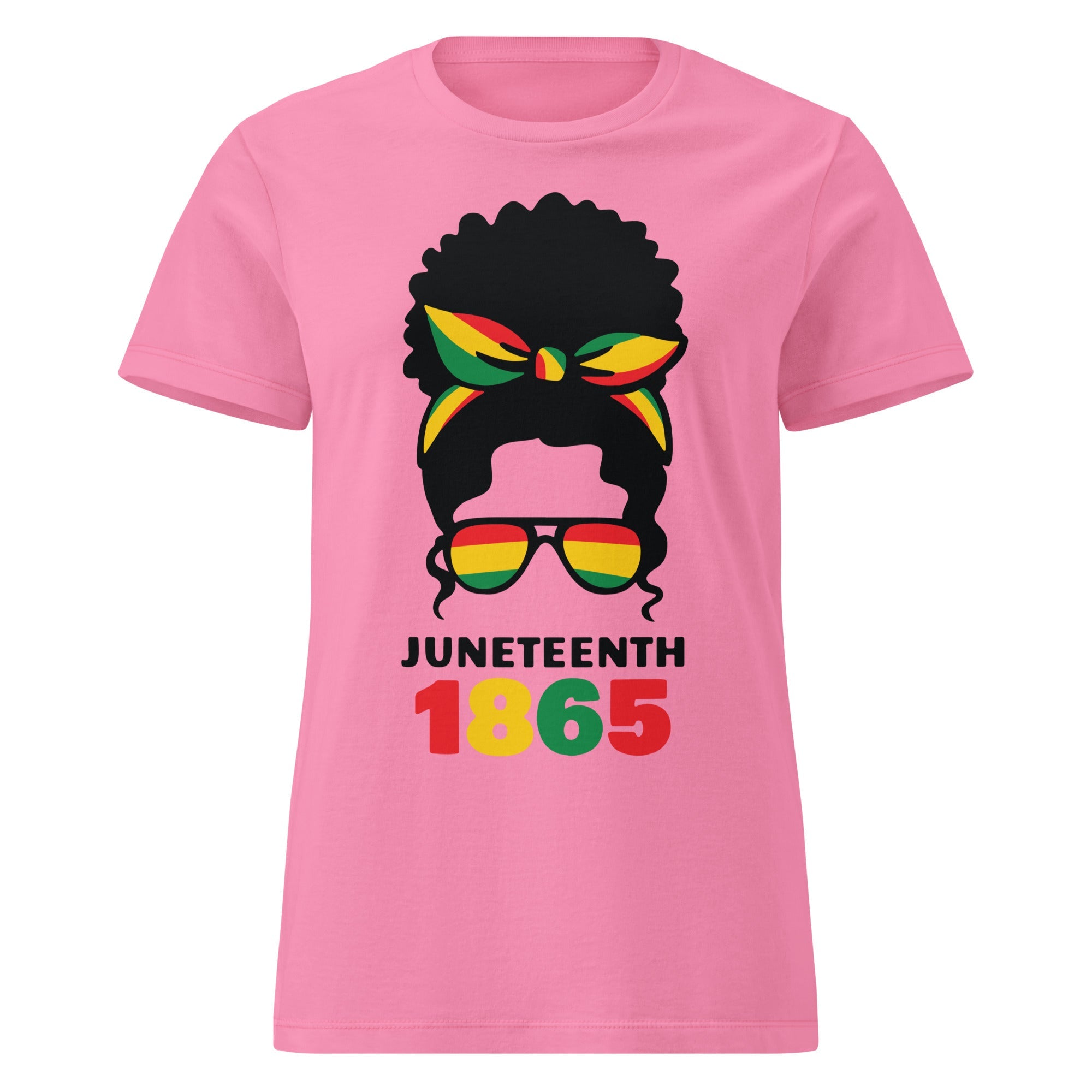 Afro Puff Juneteenth Women's Semi fitted t-shirt