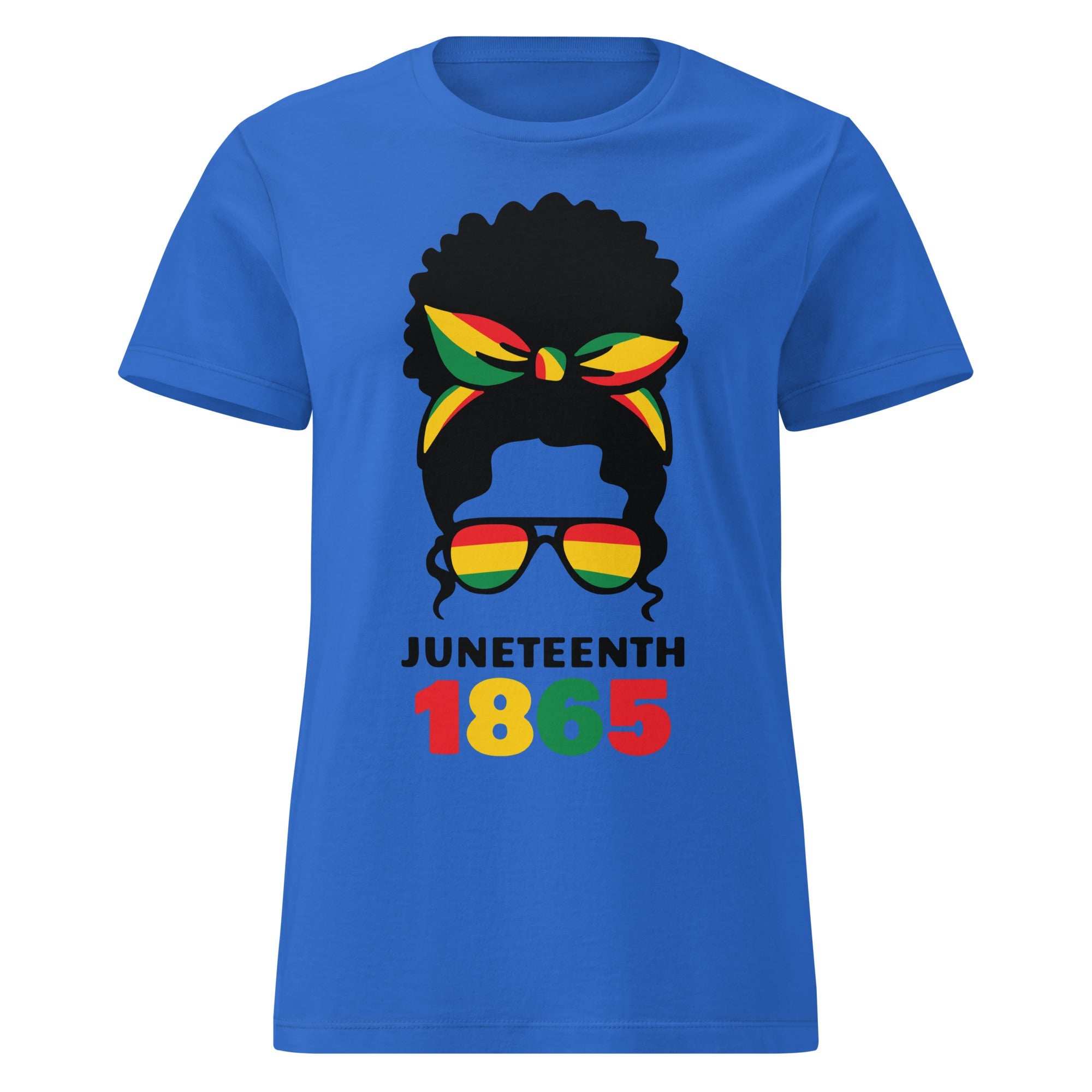Afro Puff Juneteenth Women's Semi fitted t-shirt