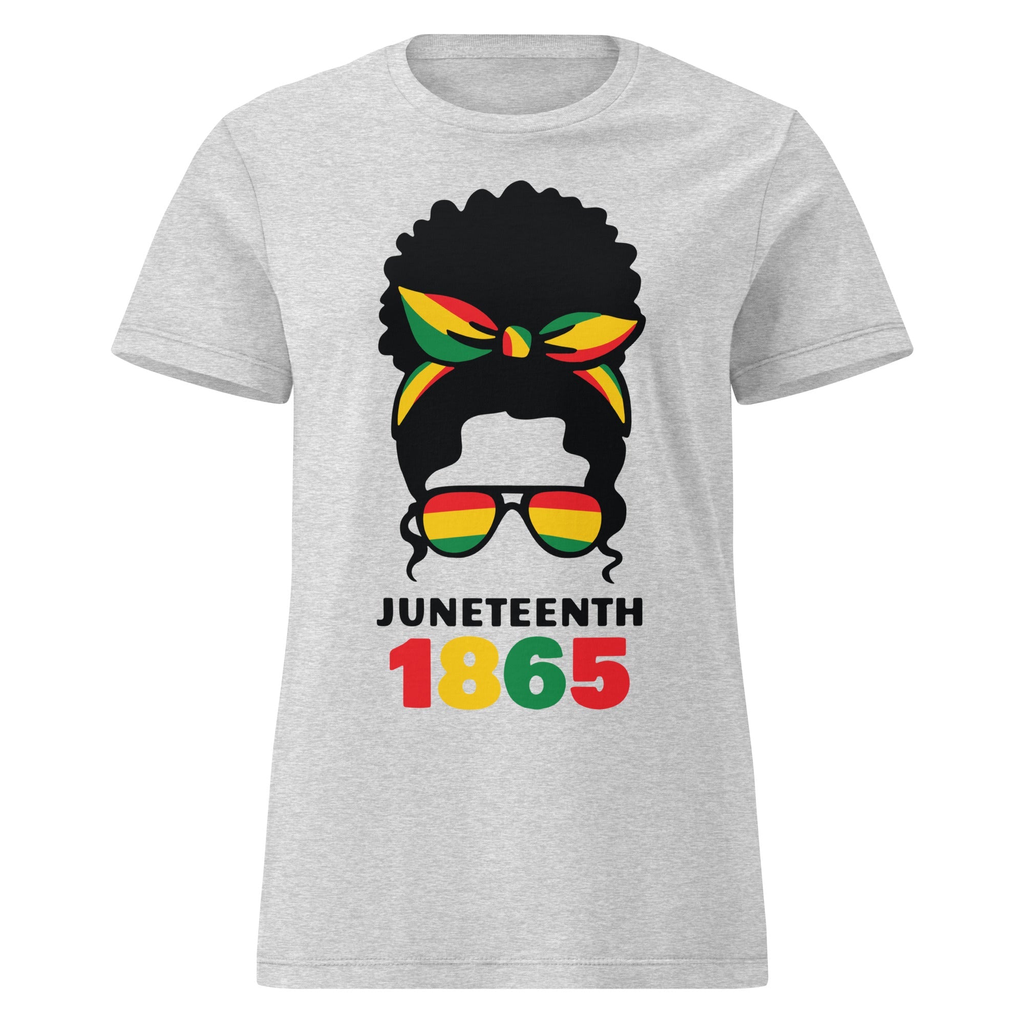 Afro Puff Juneteenth Women's Semi fitted t-shirt