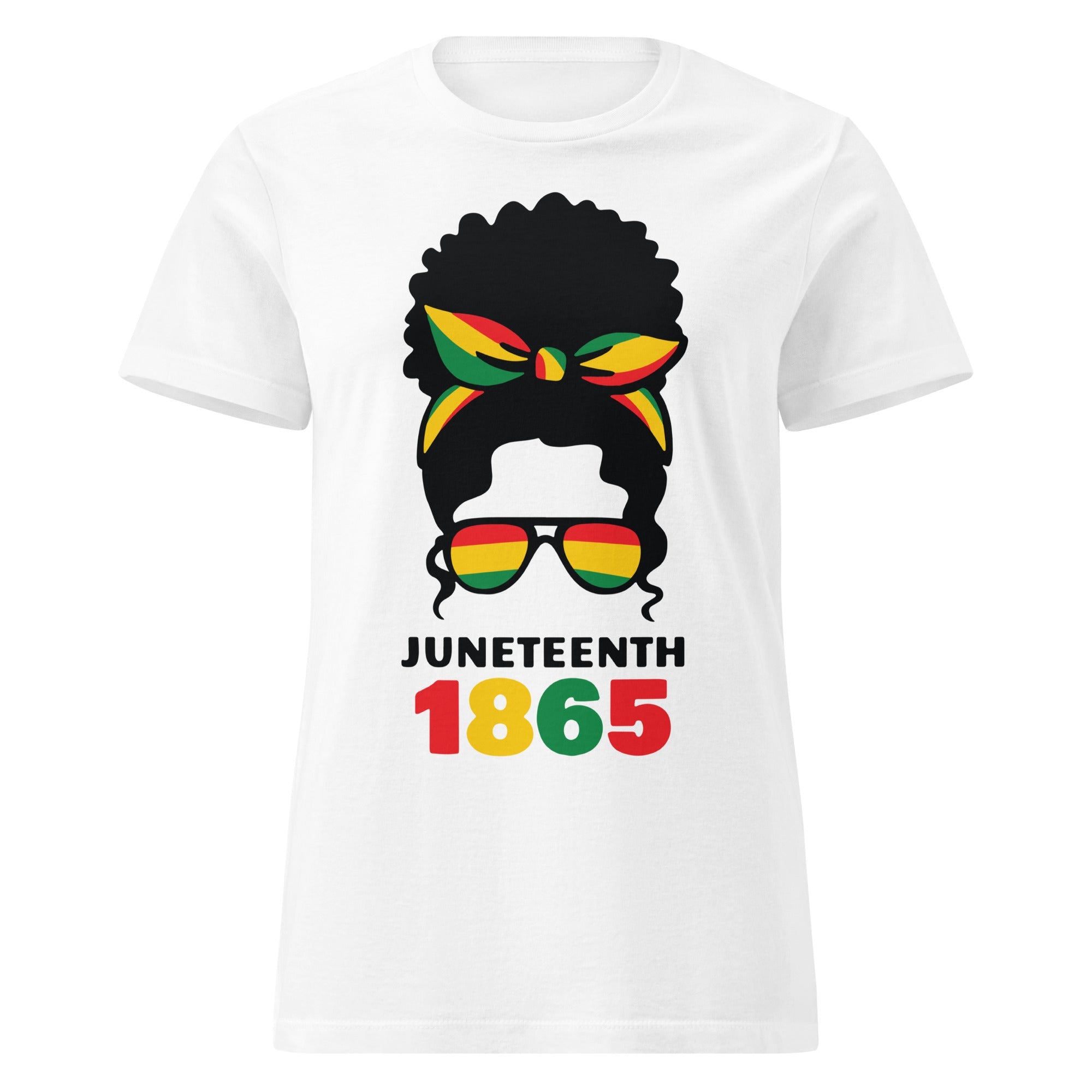Afro Puff Juneteenth Women's Semi fitted t-shirt