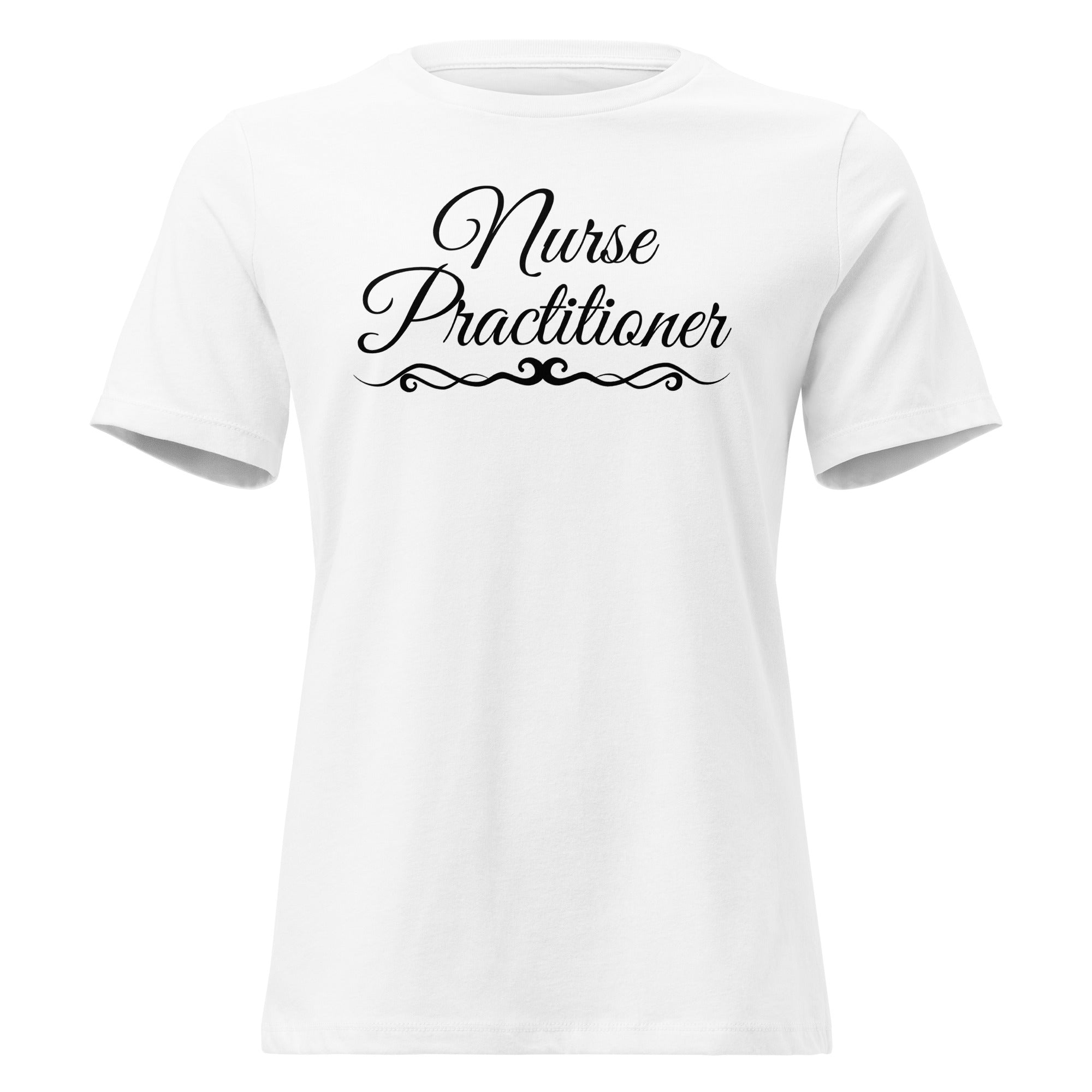 Proud NP - black script- Women's Relaxed T-Shirt